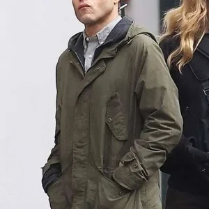 The Amateur 2025 Rami Malek Green Hooded Jacket
