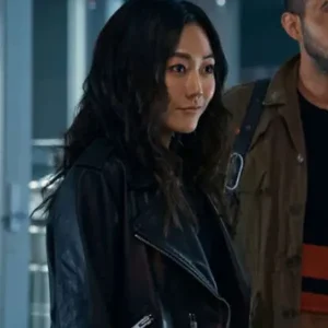 The Boys S03 Kimiko Miyashiro Black Leather Jacket