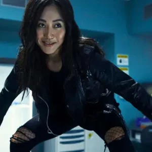 The Boys S03 Kimiko Miyashiro Black Leather Jacket