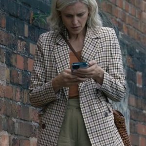 The Stolen Girl 2025 Denise Gough Plaid Blazer