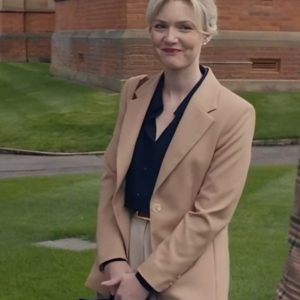 The Stolen Girl 2025 Holliday Grainger Beige Blazer