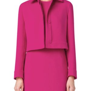 The Today Show 2025 Anne Thompson Pink Cropped Jacket