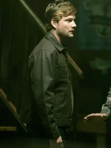 Jake weary the waterfront green jacket side view