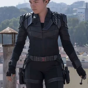 Yelena Belova Thunderbolts 2025 Black Costume Jacket