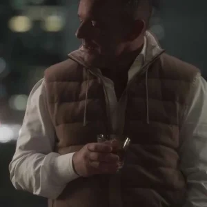 Clark Gregg Zero Day S01 Brown Puffer Vest