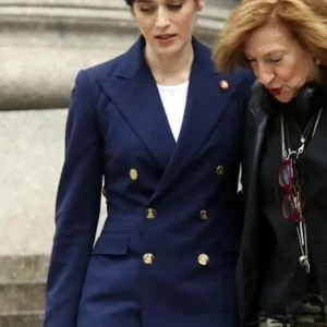 Zero Day 2025 Lizzy Caplan Blue Blazer