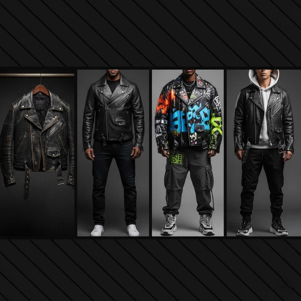 The Evolution of Men’s Biker Jackets in Modern Streetwear