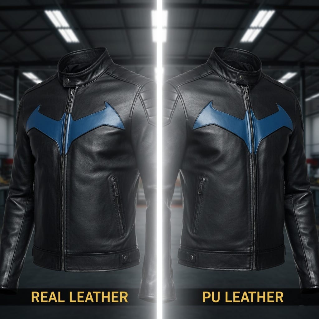 Real Leather vs PU Nightwing Jackets