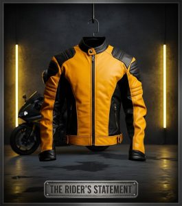 Read more about the article More Than Leather: What the Black and Yellow Motorcycle Jacket Says About the Rider