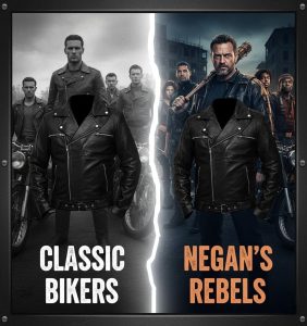 Read more about the article Negan vs. Classic Bikers — How His Jacket Redefined Rebel Fashion